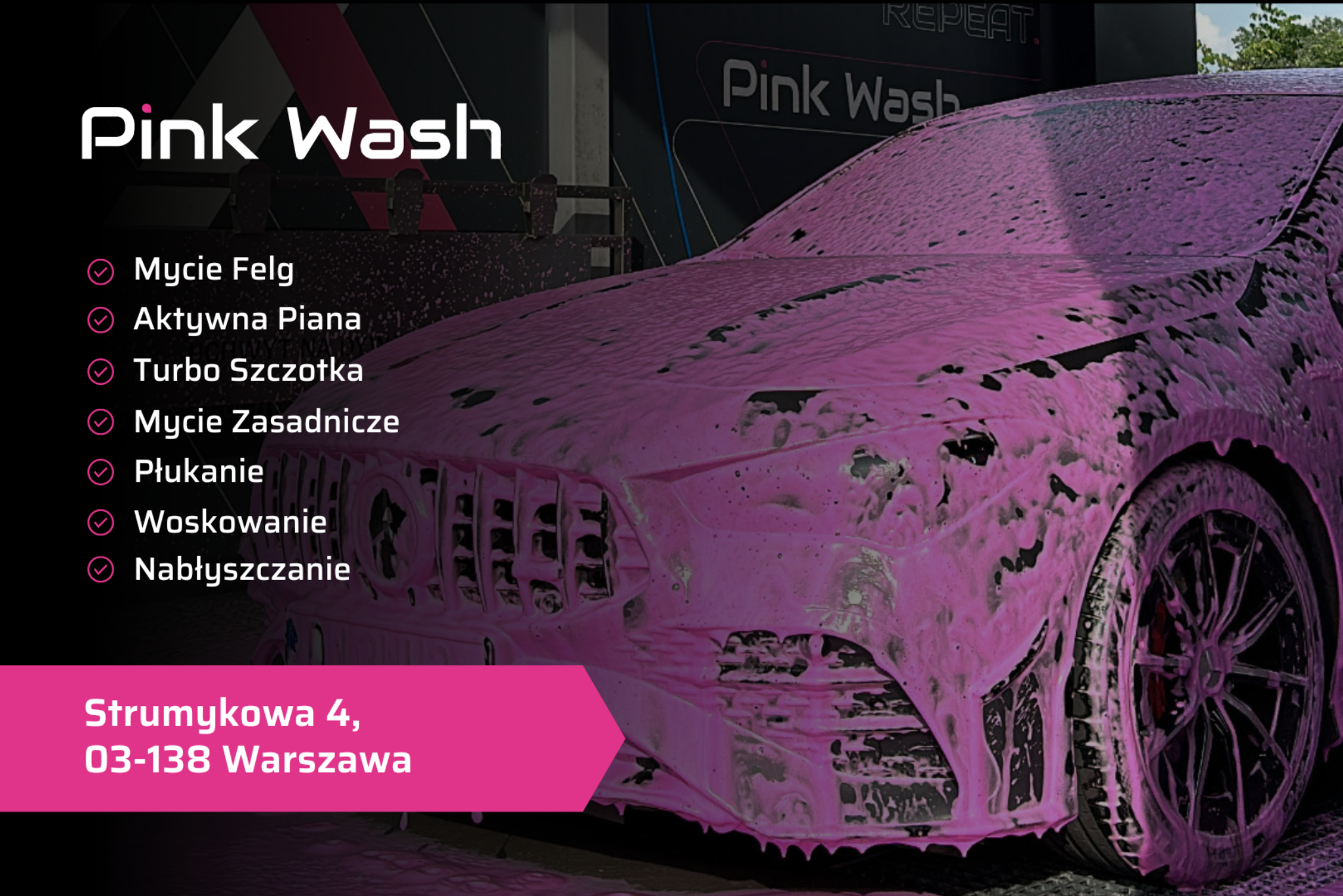 Co oferuje Pink Wash? Poznaj programy dostępne w naszej myjni samoobsługowej