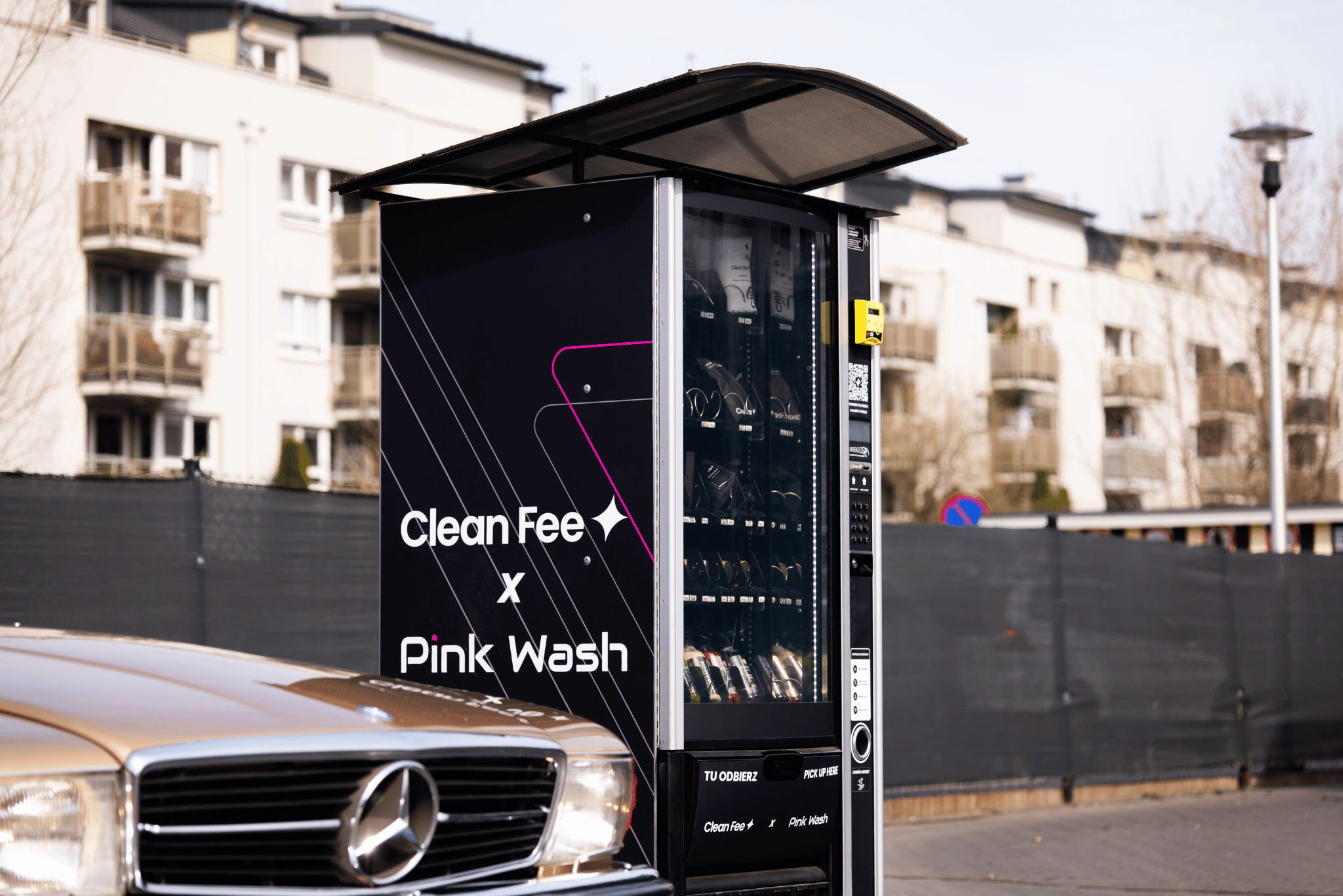 Automat detailingowy na myjni – nowość w Pink Wash (Cleanfee x Pink Wash)